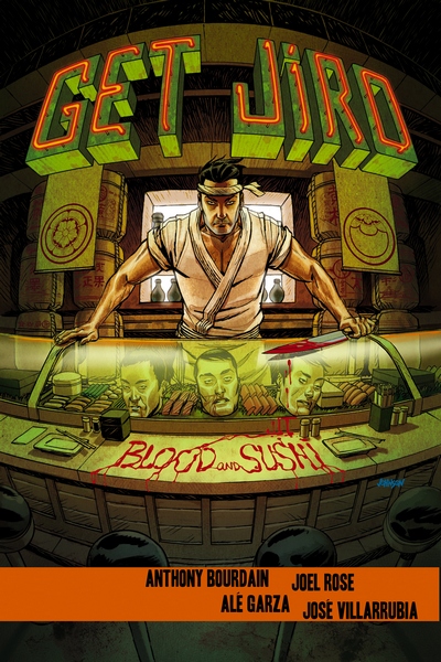 The final cover for Get Jiro: Blood and Sushi