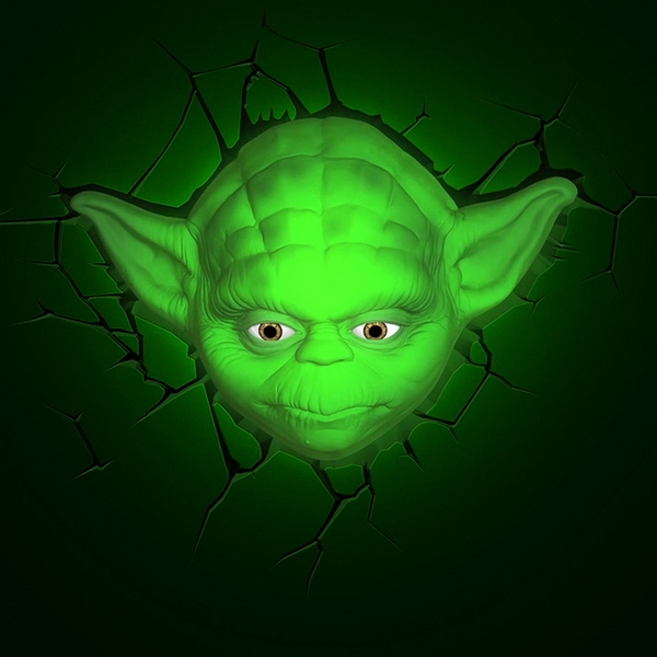 3-D Deco Star Wars Yoda Light on