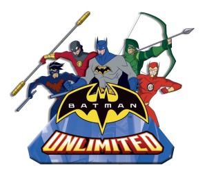 Batman Unlimited Logo with Character Art