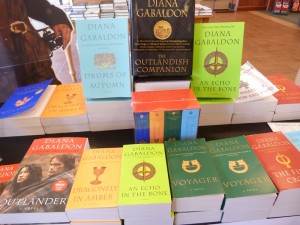 Outlander Books on Display