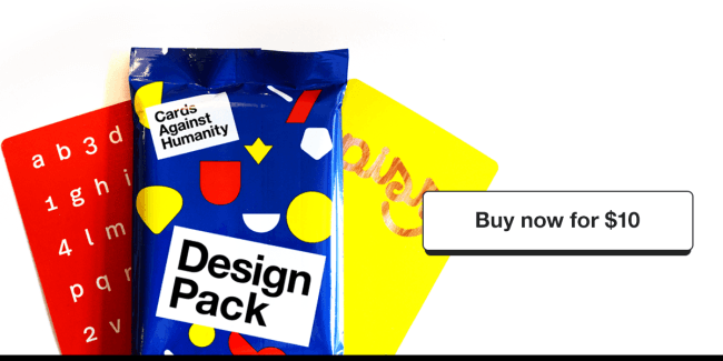Cards Against Humanity Expansion Pack: Designer Pack 10 Dollars
