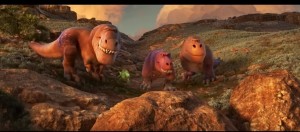 T Rexes and Arlo in The Good Dinosaur clip