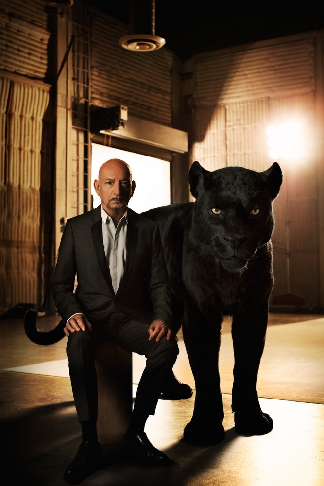 Ben Kingsley and Bagheera