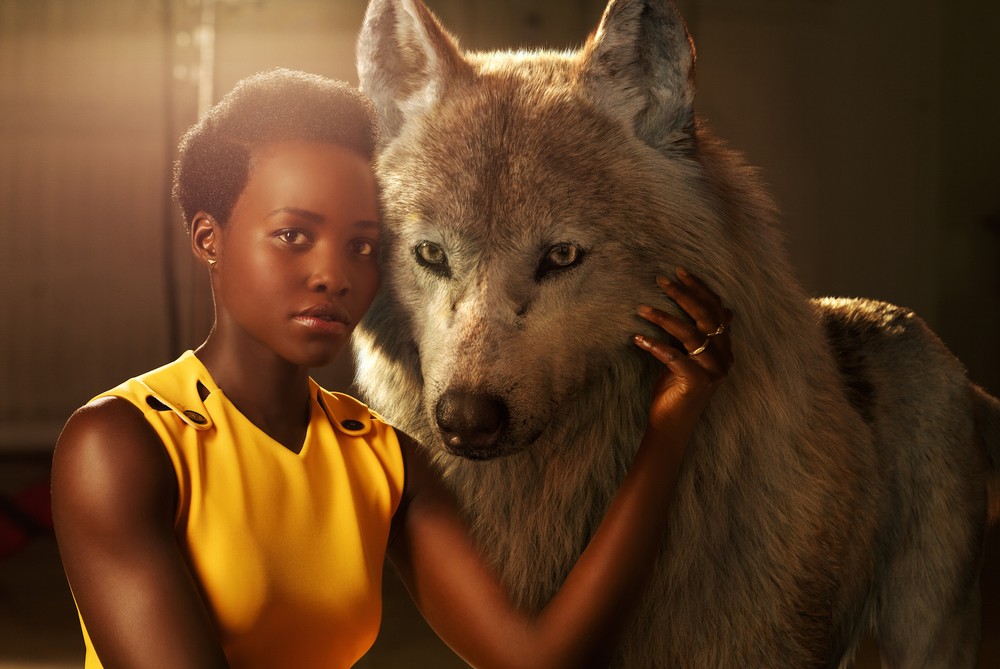 Live Action Jungle Book Lupita Nyon'o and Raksha Mother Wolf