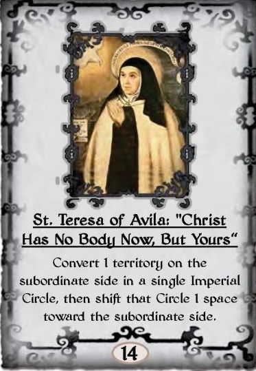 Sola Fide St Teresa of Avila Card