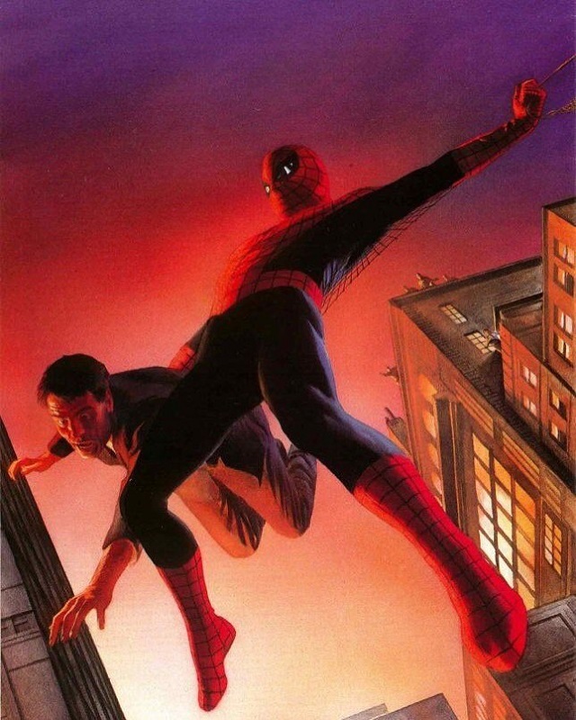 Spider-Man and J. Jonah Jameson by Alex Ross