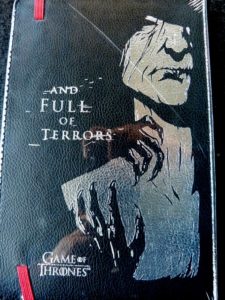 Game of Thrones Notebook back from Magical Loot Crate