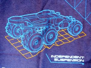 Mass Effect T-shirt close-up
