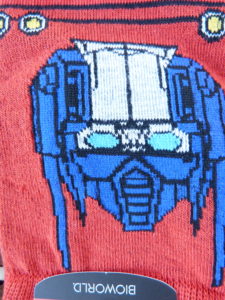 Transformer Socks Closeup