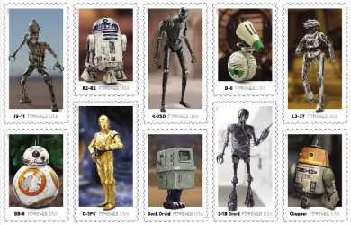 Star Wars Droid Stamp Strips